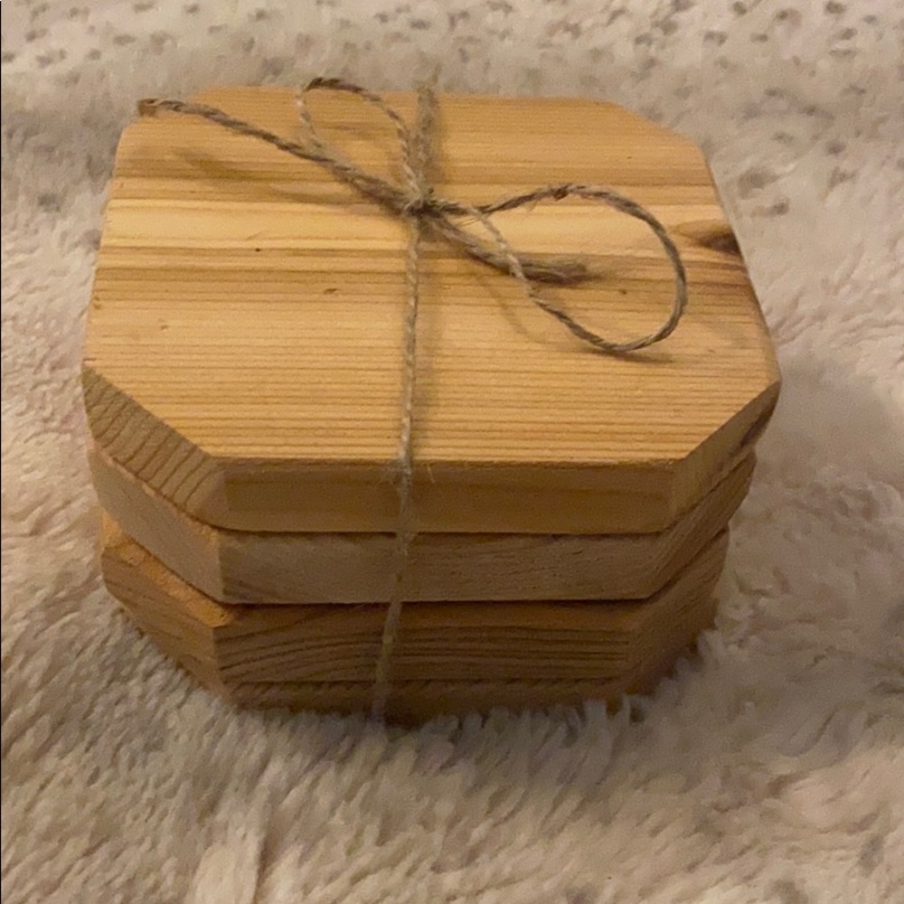 Farm House Wooden Coasters! - Picture 1 of 3